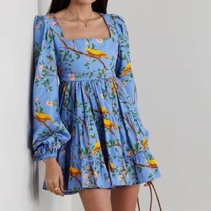 Agua by Agua Bendita Women's Avena Tiered Printed Cotton-poplin Mini Dress